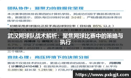武汉网球队战术解析：聚焦网球比赛中的策略与执行